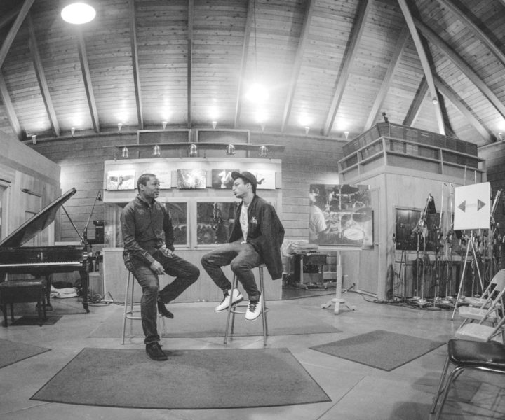 Ravi Coltrane and son at Van Gelder Studios